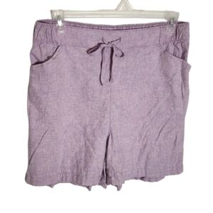Lane Bryant Linen Blend Shorts NWT